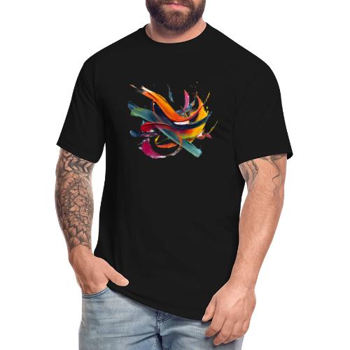 Colorful Waves - Men's Tall T-Shirt