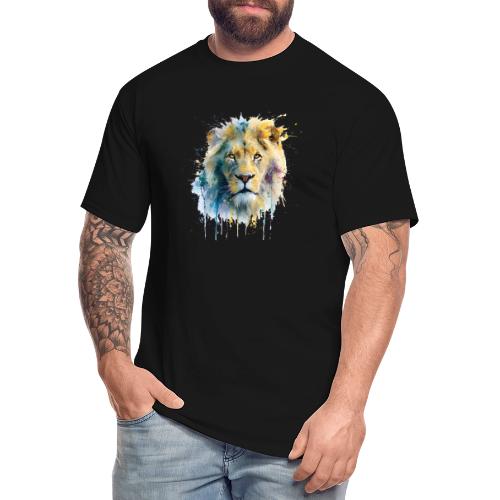 Splash-Art Lion Face - Men's Tall T-Shirt