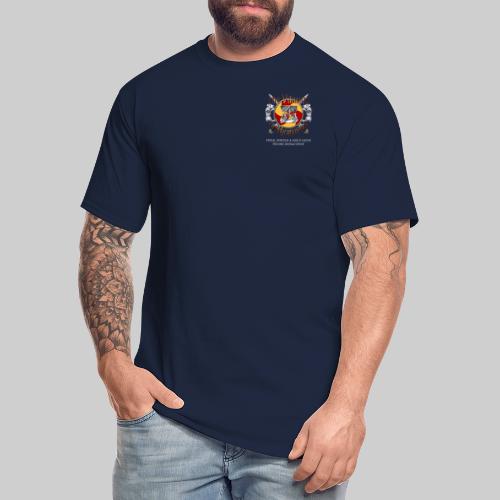 Bjornstad pocket logo/Raze a village - Men's Tall T-Shirt