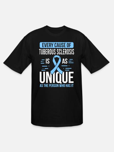 Tuberous Sclerosis Complex TSC Month Day Warrior - Men's Tall T-Shirt - black