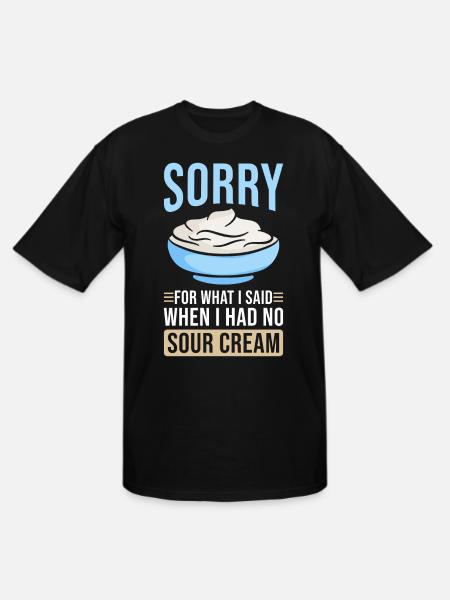 Sour Cream - Men's Tall T-Shirt - black