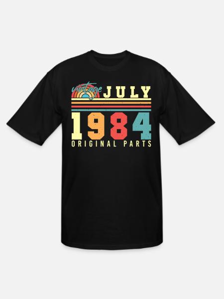 Original July 1984 - Men's Tall T-Shirt - black