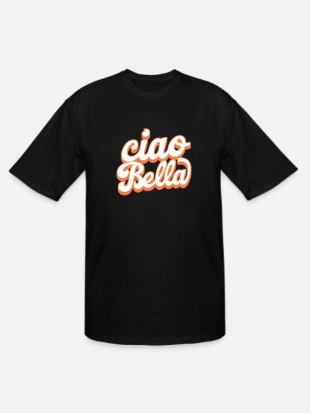 Ciao Bella - Men's Tall T-Shirt - black