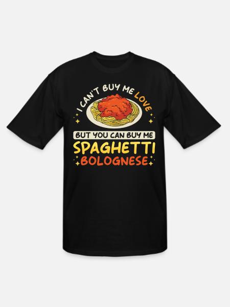 Spaghetti Bolognese - Men's Tall T-Shirt - black