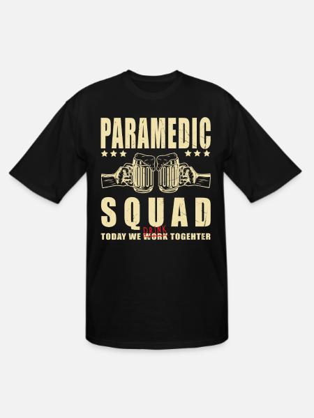 Paramedic Party Crew | Paramedic Squad - Men's Tall T-Shirt - black