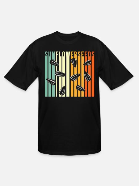 Sunflower Seeds - Men's Tall T-Shirt - black