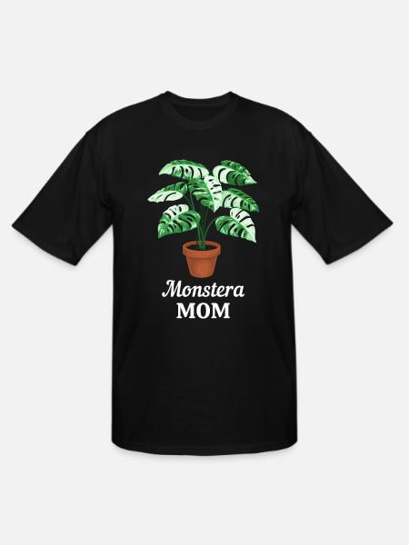 Monstera Mom - Men's Tall T-Shirt - black
