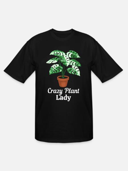 Crazy Plant Lady - Men's Tall T-Shirt - black