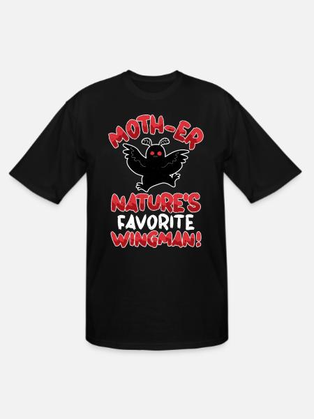 Mothman Cryptid Cryptozoology - Men's Tall T-Shirt - black