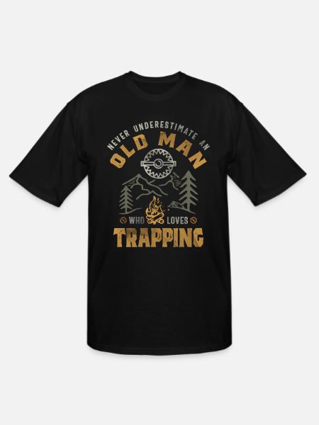 Trapping Trap Hunting Trapper - Men's Tall T-Shirt - black