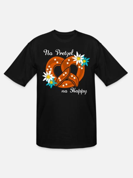 Pretzel Bavaria Pretzels - Men's Tall T-Shirt - black