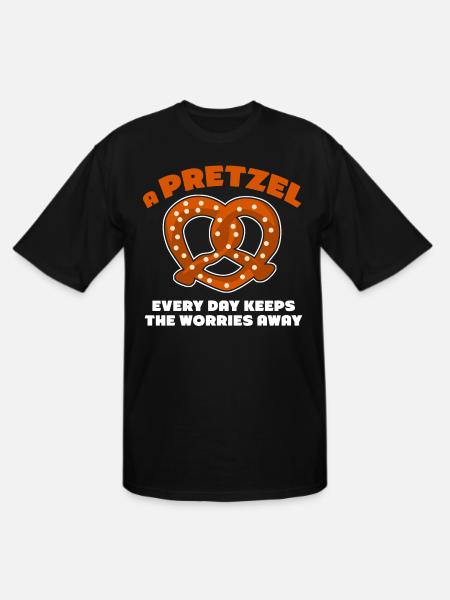 Pretzels Pretzel Bavaria - Men's Tall T-Shirt - black