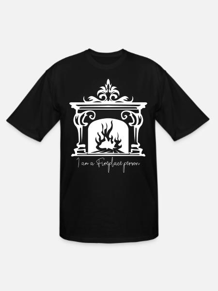 Oven Nice Fireplace Firewood - Men's Tall T-Shirt - black
