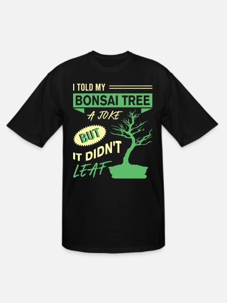 Bonsai Tree - Men's Tall T-Shirt - black