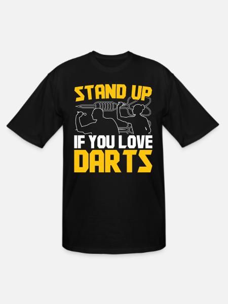 Darts Dart Player - Men's Tall T-Shirt - black