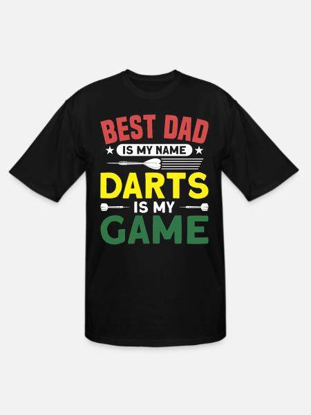 Darts Dart Player - Men's Tall T-Shirt - black