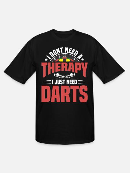 Darts Dart Player - Men's Tall T-Shirt - black