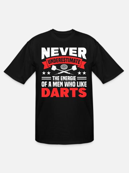 Darts Dart Player - Men's Tall T-Shirt - black