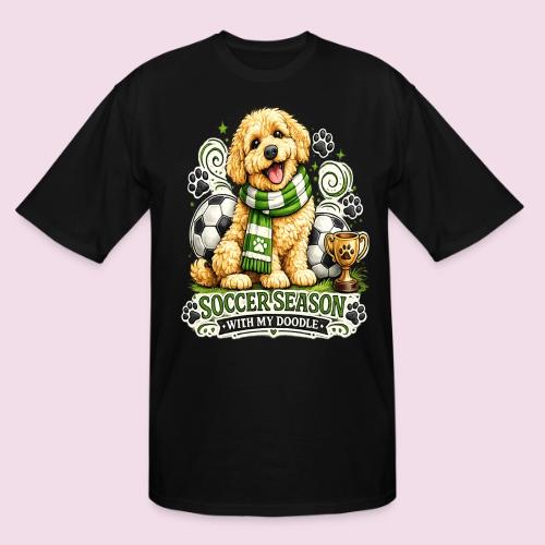 Soccer Season With My Doodle Goldendoodle Dog - Men's Tall T-Shirt