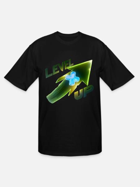 Level Up - Men's Tall T-Shirt - black
