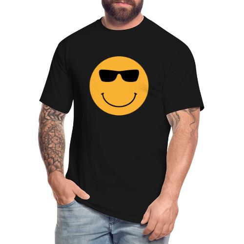 Orange Face with Sunglasses - Men's Tall T-Shirt