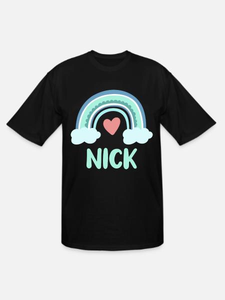 Nick Name Rainbow Baby - Men's Tall T-Shirt - black