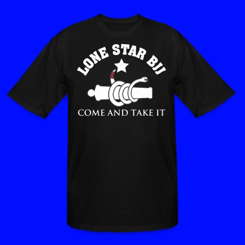 Lone Star BJJ - Come and Take It - White and Red - Men's Tall T-Shirt