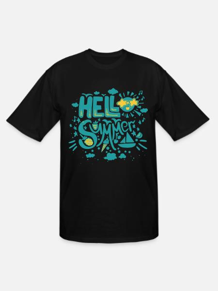 Hello Summer Relatives - Men's Tall T-Shirt - black