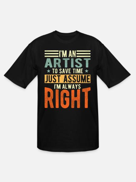 Artist - Men's Tall T-Shirt - black