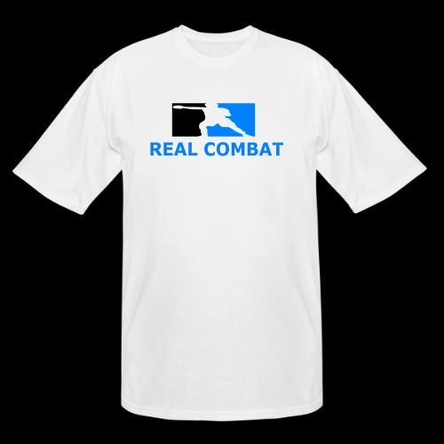 RCM MMA & BOXING Light Blue White Text - Men's Tall T-Shirt