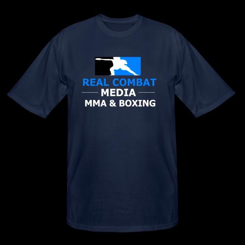 RCM MMA & BOXING Light Blue White Text - Men's Tall T-Shirt