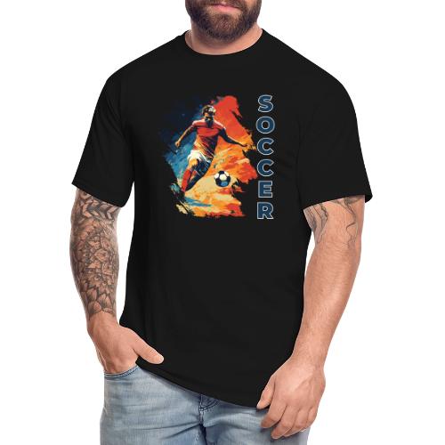 Soccer Action Pulse - Men's Tall T-Shirt