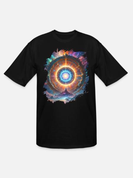 fractal - Men's Tall T-Shirt - black