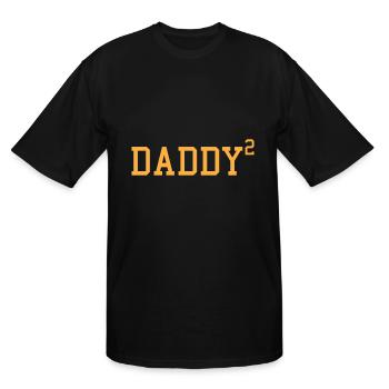 2nd pregnancy announcement Gifts - Men's Tall T-Shirt - black - Front - Brady (186cm)