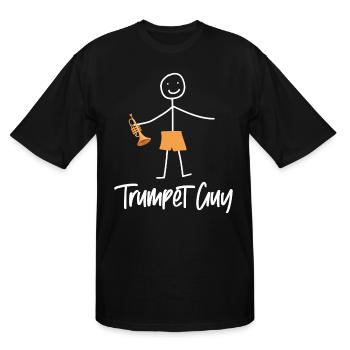 Trumpet Player Minimalistic - Men's Tall T-Shirt - black - Front - Brady (186cm)