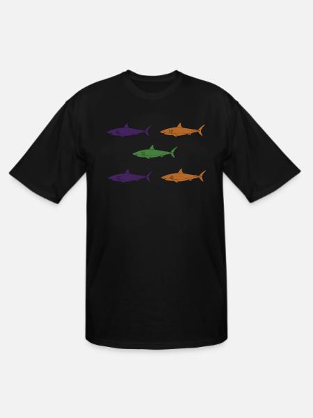 Sharks - Men's Tall T-Shirt - black