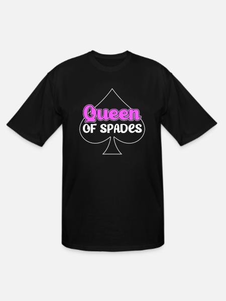 Spades Card Game Player - Men's Tall T-Shirt - black
