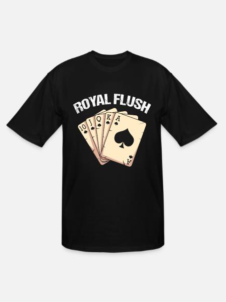 Spades Card Game Player - Men's Tall T-Shirt - black