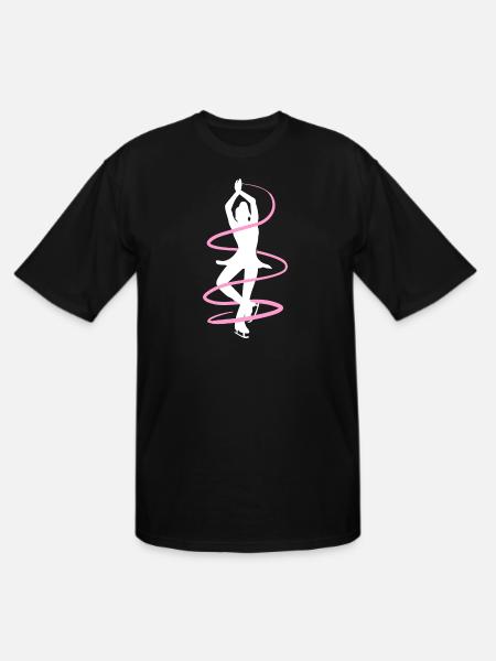 Pirouette Figure Skating - Men's Tall T-Shirt - black