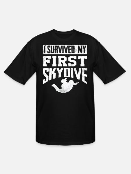 Skydiving, Skydiver - Men's Tall T-Shirt - black