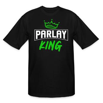 Parlays, Parlay, Sports Betting - Men's Tall T-Shirt - black - Front - Brady (186cm)