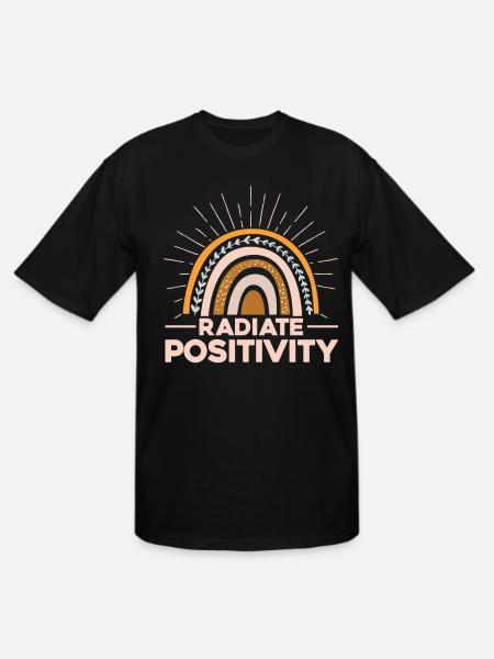 Radiate Positivity - Men's Tall T-Shirt - black