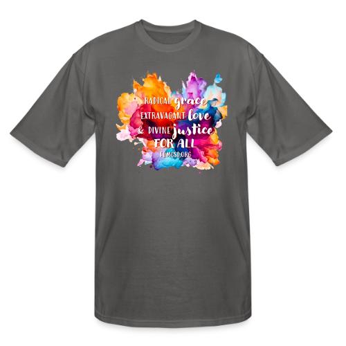 Grace Love Justice Color Splash - Men's Tall T-Shirt
