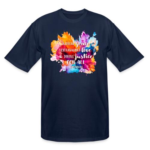 Grace Love Justice Color Splash - Men's Tall T-Shirt