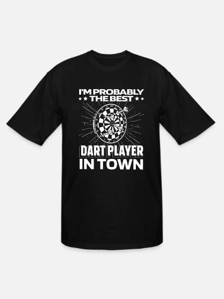 Darting Darts Funny - Men's Tall T-Shirt - black