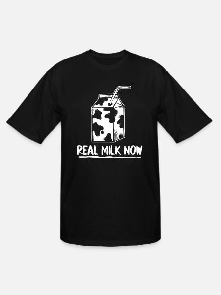 Milk Carton Milk Truck - Men's Tall T-Shirt - black