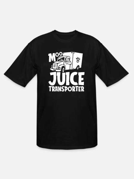 Milk Funny Milk Truck - Men's Tall T-Shirt - black