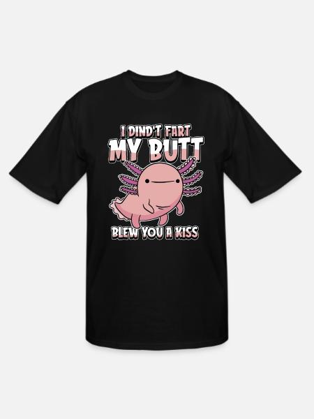 Axolotl Salamander Funny - Men's Tall T-Shirt - black