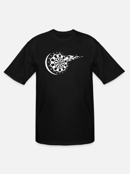 Darting Darts Flame - Men's Tall T-Shirt - black