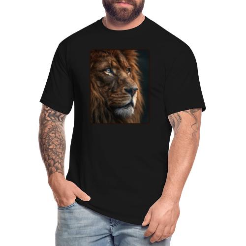 Lion Portrait Majestic Wildlife Design - Men's Tall T-Shirt